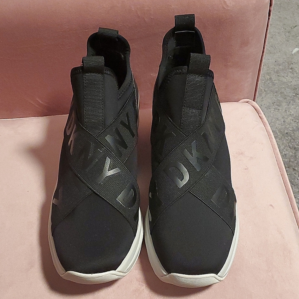 DKNY wedge slip on sneaker